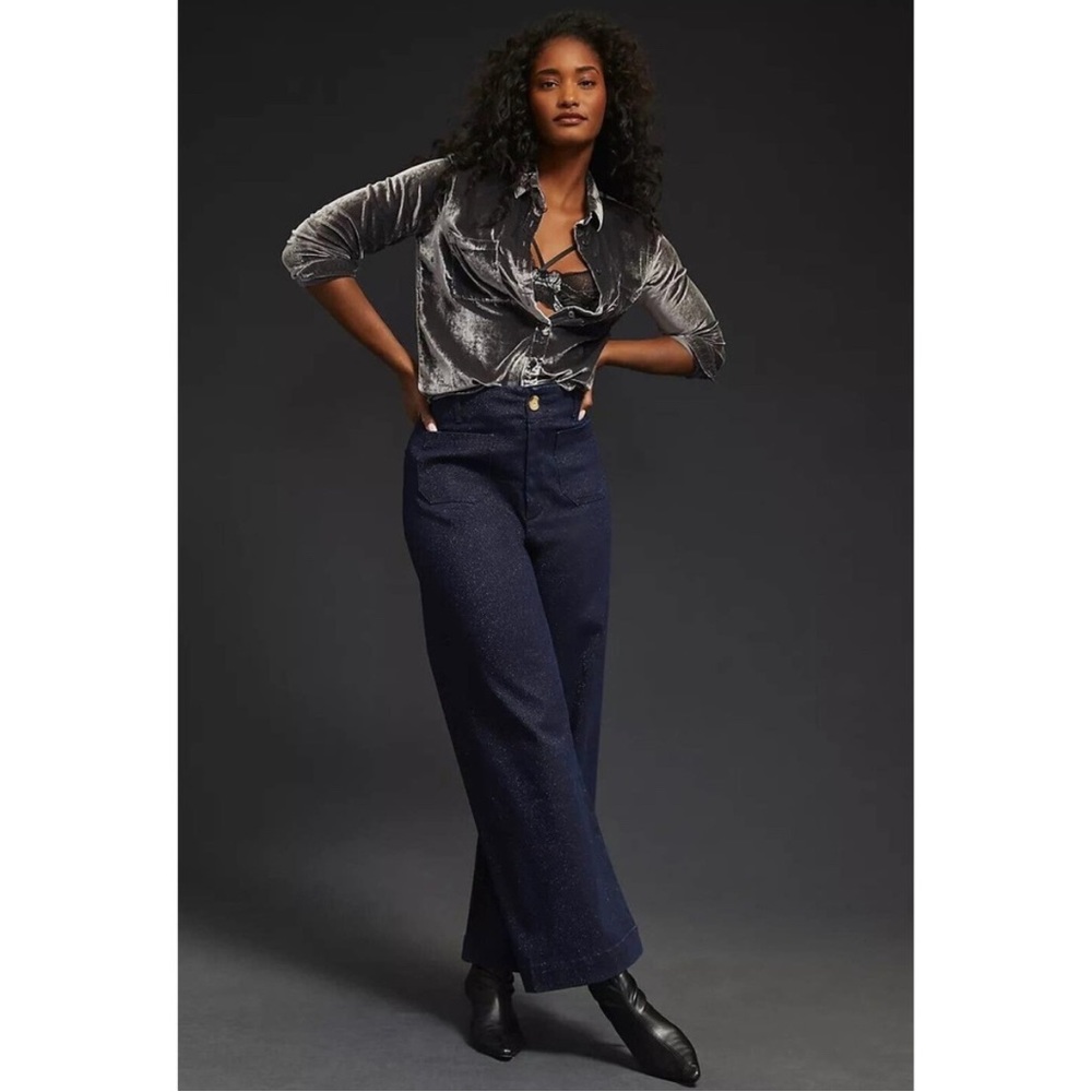 Anthropologie Maeve Colette Sparkle Denim - size 29